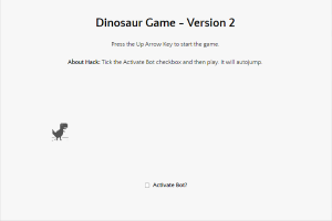 Dinosaur Game – Version 2